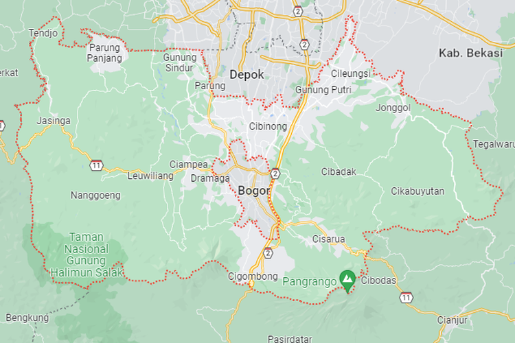 Gambaran geografi Kabupaten Bogor
